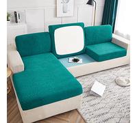 Elover Sofa Cushion Cover - Waterproof Sofa Cushion Cover, Non-slip Elastic Seat Cover, Three-Dimensional Pattern Sofa Seat Cover