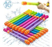 Elovien Water Pistols, 16 Pack Water Gun for Kids, 35 ft Range Water Soaker Blaster, Summer Swimming Pool Water Squirter Shooter Garden Outdoor Water Fighting Toys