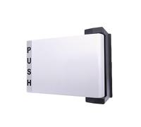 elox Deadlatch Paddle Handle for Adams Rite Narrow Style Latchbolt Storefront Door Mortise Deadlatch Lock Push Door to Left, Aluminum Color
