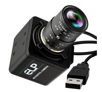 ELP 16MP HD USB Camera 2.8-12 mm 4x Optical Manual Zoom CS-Mount Lens, High Resolution for Lightburn OpenCV Live Streaming and USB Microscope Plug & Play for Windows, Linux and Jetson Nano