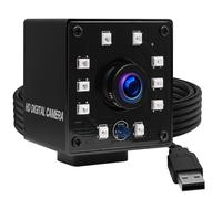 ELP 3D Stereo 60fps USB Camera 1080P High Speed Webcam with 180 Degree Fisheye Synchronisation Dual Lens 4MP VR Camera