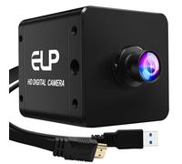 ELP 4K 60fps USB3.0 HDMI Camera H.264 Wide Angle High Speed UVC Lightburn Cameras for Computer Low Illumination Simultaneous Output PC Webcam M12 100° Web_Camera for Windows Linux Mac TV Projector