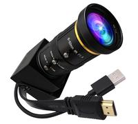 ELP 4K HDMI USB Camera Manual Zoom Webcam Dual Output Telephoto Camera for Computer TV Projector 5-50mm 10X Zoom Camera Mini Lightburn Camera Industrial USB Security Camera for Laptop Pi Jetson Nano
