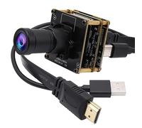 ELP 4K USB HDMI Camera Module Night Vision PC Camera for Computer Monitor with Simultaneous 2X Digital Zoom and 8mp Resolution, Ideal for Security and Laser Engraver Applications