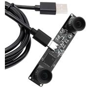 ELP 4MP 3D Stereo Sync USB Camera Module - 3840x1080P High Speed, 60fps, Dual Lens, 85° No Distortion, Type-C, Face Recognition, Biometric Detection