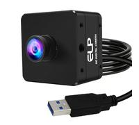 ELP 5mp 60fps Global Shutter USB3.0 Camera Wide Angle 120degree Webcam for Computer Mini UVC USB3.0/2.0 PC Camera for Laptop High Speed Lightburn Cameras for Windows, Linux, Mac, Pi, Jetson Nano
