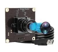 ELP 90fps Global Shutter USB Camera Module, 1200P High Speed Camera, Wide Angle Lens without Distortion, Industrial Webcam, Compatible with Windows, Linux, MacOS, Android and Raspberry Pi