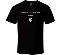 Elp Emerson Lake & Palmer T-Shirt Black Graphic Unisex Tee Shirt