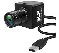 ELP Global Shutter Color USB3.0 Camera,120FPS 200FPS Ultra High Frame Rate Webcam,1920x1200 Max Resolution with 2.8-12mm 4X Manual Zoom Lens,Plug and Play for High Speed Motion Analysis 3D Printer