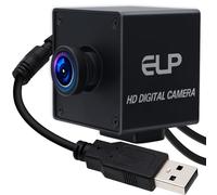 ELP Global Shutter USB Wide Angle Webcam for Computer 1080P 90fps Lightburn Camera for Laser Engraver USB2.0 PC High Frame Security Camera for Raspberry Pi (110 Low Distortion Lens)