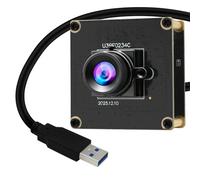ELP Global Shutter USB3.0 Camera Module Wide Angle Webcam for Computer Mini UVC USB2.0 PC Camera High Speed HD 200fps Lightburn Cameras 1200P 120fps Webcamera AR0234 Cam (2.8mm Lens)