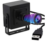 ELP OTG Wide Angle Webcam 5MP Aptina MI5100 CMOS 100 Degree No Distortion Lens USB Camera for Web Conference/Business/Robot Machine Vision USB500W05G-BL100