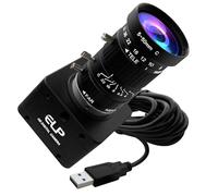 ELP Ultra HD 20MP Varifocal USB 3.0 Camera for Computer Manual Zoom 3840P USB3.0/2.0 Lightburn Cameras for Windows Linux Mac Pi 5-50mm 10X Variable Focus AR2020 High Speed 4K 30FPS Webcam for PC