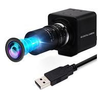 ELP USB Camera 1080P High Speed 260fps 5-50mm 10X Optical Zoom Lens 2MP USB Webcam Manual Close up Zoom in and Out,UVC Computer Comference Golf Swing Camera for Raspberry Pi Windows Mac
