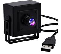 ELP USB Camera 2MP 180 Degree Fisheye Lens Webcam 100fps/60fps 1080P Camera Module with Metal Case,UVC USB2.0 Webcam for Computer Laptop Jetson Nano Windows Linux Raspberry Pi