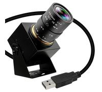 ELP Webcam, 4K USB Camera with 2.8-12 mm Varifocal Zoom Lens, Ultra HD 2160P 30FPS, Plug and Play for Conference, Live Streaming, Video Call, Online Lessons, Compatible with Windows Linux Mac