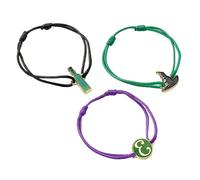 Elphaba Friendship Bracelet Set (Pack of 3) Wicked Green One Size