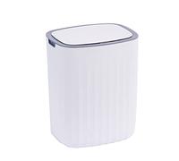 ELPHECO 13.24 Litre Waterproof Motion Sensor Bedroom Trash Can with Lid, 3.5 US liquid Gallon, Automatic Touchless Garbage Bin for Bathroom Living Room Office, Grey
