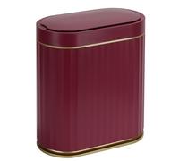 ELPHECO 2 Gallon Sensor Trash Can - Motion Sensor Bathroom Garbage Can with Lid, Automatic IPX5 Waterproof Trash Bin, Slim Garbage Bin for Bathroom, Office, Bedroom, Living Room, Burgundy Gold