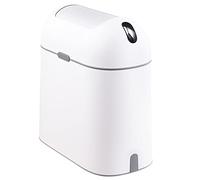 ELPHECO 9.5 Liters Motion Sensor Bathroom Bin, 2.5 Gallon Waterproof Trash Can with Butterfly lid, Bathroom Waste Basket Garbage Bin for Bedroom Kitchen and Office use (Grey)