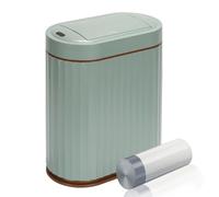 ELPHECO Bathroom Trash Can with Lid Butterfly, Motion Sensor Trash Can Bathroom Decor Automatic Garbage Can Wastebasket Bathroom Accessories, Kitchen, Living Room, Office, Sage Green