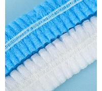 Elprico 100 PCs Disposable Hair Network High Elasticity of Non -woven Cap for the Beauty Salon Factory (21in Dual Rubber Band)