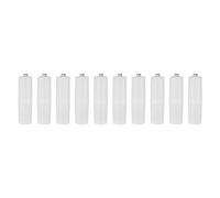 Elprico 10PCS AAA to AA Size Cell Battery Converter Adapter Batteries Holder Case Switcher, Fine Workmanship, Standby Specification, Lightweight, Easy to Carry, Great Choice (Transparent)