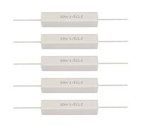 Elprico 10PCS Speaker Divider Resistor Kit Speaker Divider Cement Resistor 10W, Large, Shock, Good Heat Dissipation, Wirewound, for Power Adapters, Equipment, TVs (1.5 Euros)
