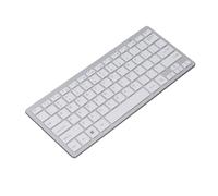 Elprico 2.4G Wireless Keyboard,Ultra Slim and Compact Keyboard,78 Keys Portable Ergonomic Design Keyboard for Desktop Computers Mobile Devices Tablets,Silver