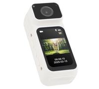 Elprico 2.7K WiFi Mini Body Camera,128GB Camera with 180°Rotating Lens,Mini Sports Cam with 1.47 "HD Screen,Magnetic Lanyard Photography for Daily Recording Bike Cycling & Pet Walking (White)