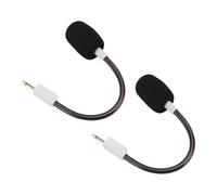 Elprico 2 Pack Replacement Mic for BlackShark V2, V2 Pro, V2 SE, 3.5mm Noise Cancelling Detachable Boom Microphone (White)