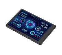Elprico 3.5in IPS USB Mini Screen, AIDA64 PC CPU RAM Data Monitor, PC Sensor Panel Display, Temperature Monitor for Computer, Temperature Monitoring, 360° Rotation, Energy Saving