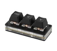 Elprico 3 Key Mini Keypad,One Handed Keypad Hot Swappable Red Switch,Compatible with Windows, Linux, OS X, Android, IOS