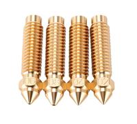 Elprico 4 Pcs Brass 3D Printer Nozzle for Carbon 0.2-0.8mm