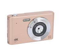 Elprico 48MP HD 4K Zoom Digital Camera, Anti Shake, Compact Lightweight Travel Camera for Teens Boys Girls,16x Digital Zoom Anti Shake, Ideal Small Camera Student Children Teen (Gold)