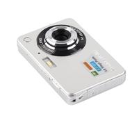 Elprico 4K 48MP Digital Camera with 8x Digital Zoom, 2.7in Screen, Rechargeable Battery, USB Transfer, Compact Mini Camera for Kids, Students, Beginners, Selfies, and Anti Shake (Silver)