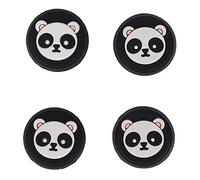 Elprico 4Pcs Thumb Grip, Multipurpose Silicone Cute Panda Themed Thumb Grip Caps for PS5 Controller for XBOX controllers(Black)