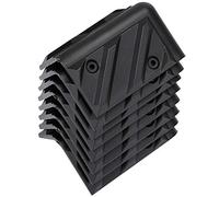 Elprico 8PCS Thickening Speaker Corner Protector Plastic with Screw Kits, Anti-Wear Black, Sturdy and Durable for Stage Professional Speaker/Speaker Series