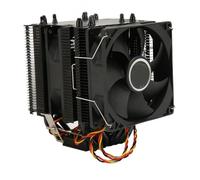 Elprico 9CM Black CPU Air Cooler, 6 Heat Pipes Quiet 3 Pin PC CPU Cooler with Bracket for 775 1150 1151 1155 1366 for FM1 AM2 AM4