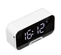 Elprico Alarm Clock Radio,D-88 Multifunctional Bluetooth Alarm Clock with Speaker,Dual Alarm Clock Function Speaker for Bedroom Office (white)