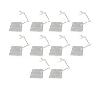 Elprico Anime Figure Stand, Acrylic Durable Figure Display Stand, 10 Sets Wide Compatibility Transparent Stable Figure Support Holder for 6in Models