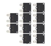 Elprico Auto Reset Overload Protector Compact and HALTEL Learver Switch for with Car Accessories 10PCS AC125 250 V (15A)