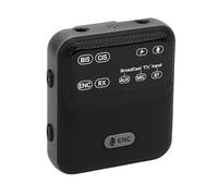 Elprico Bluetooth 5.4 Audio Transmitter Receiver, 100m/328ft Broadcast Adapter with Mic & LED Display for Guides, Live Streaming