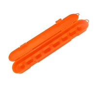 Elprico Chainsaw Chain Storage, Universal Portable Saw Chain Holder Case for All Chains Up to 20Inch Blades, Large Capacity Electric Saw Carrying Case,Fits a Minimum of 8 Chains (Orange)
