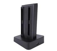 Elprico Charging Dock Compatible with 2 Controller, 4 in 1 Charger Stand Station with LED Indicators, Fast Dual Charging Station with with Cable