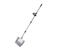Elprico Chicken Poop Scooper Rake, Stainless Steel Shovel Head, Chicken Litter Scoop with Handle for Chicken Coop & Pet Waste Cleaning, Litter Sifting Shovel