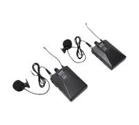 Elprico Clip On Lavalier Microphone Wireless Versatile for Speeches Teaching Ideal for Presentations with Rechargeable Receiver