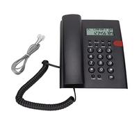 Elprico Desktop Corded Telephone for Home,K010A-1 Corded Phone Caller ID Function Hands Free Calling Desktop Landline Phone for Home Office Hotel (black)