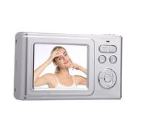 Elprico Digital Camera, 48MP 1080P Compact Camera with Autofocus and 5x Digital Zoom, 2.4 Inch Screen Point and Shoot for Students, Travel, and Parties (Silver Grey)