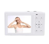 Elprico Digital Camera,5K 80MP Dual Screens Camera,18X Zoom,AF Auto Focus Point and Shoot Digital Camera with 32GB TF Card & Batteries,Portable Rechargeable Small Camera for Kids Teens (White)